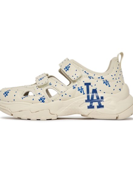 Sandals MLB BigBall Chunky Mask Diamond Monogram LA Dodgers Cream